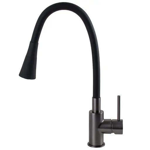 Змішувач для кухні TOPAZ LOFT TLF 8854-H39-GP-B01 латунний для мийки з керамічним картриджем D35 - фото 5