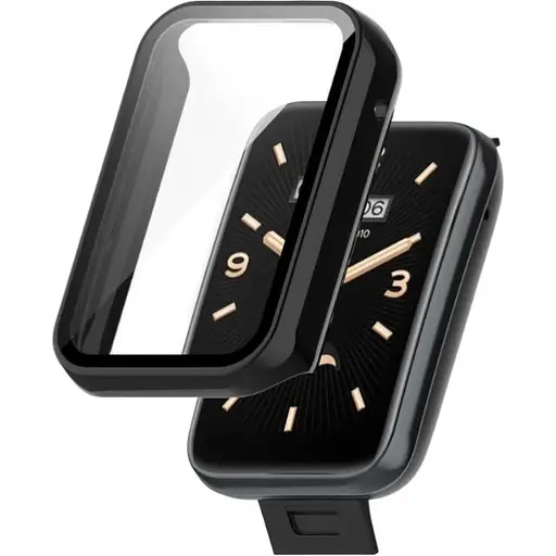 Чехол-накладка DK Пластик Gloss Glass Full Cover для Xiaomi Mi Band 7 Pro (black)