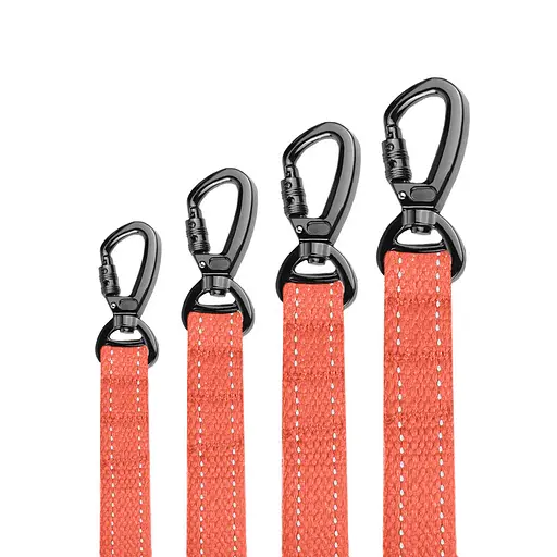 Поводок для собак Barksi Сotton с карабином на замке 300x2 см оранжевый - фото 3