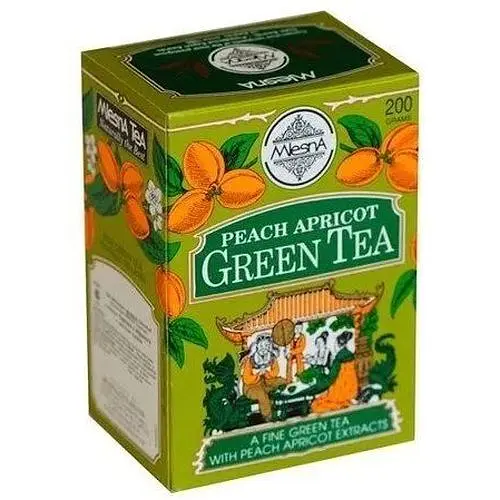 Чай зеленый Mlesna Персик бумажная коробка 200 г - фото 1