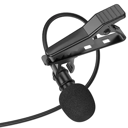 Микрофон петличный Borofone BFK11 Elegant lavalier Type-C 2m Black - фото 3