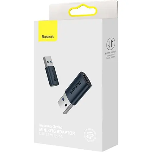 Перехідник Baseus Ingenuity Series Mini OTG USB 3.1 to Type-C Blue (ZJJQ000103) [126875] - фото 5