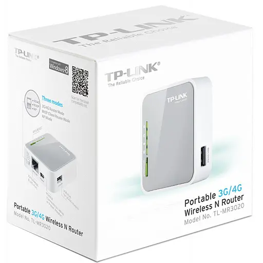 Роутер TP-Link TL-MR3020 N300 White 802.11n (TL-MR3020) - фото 4