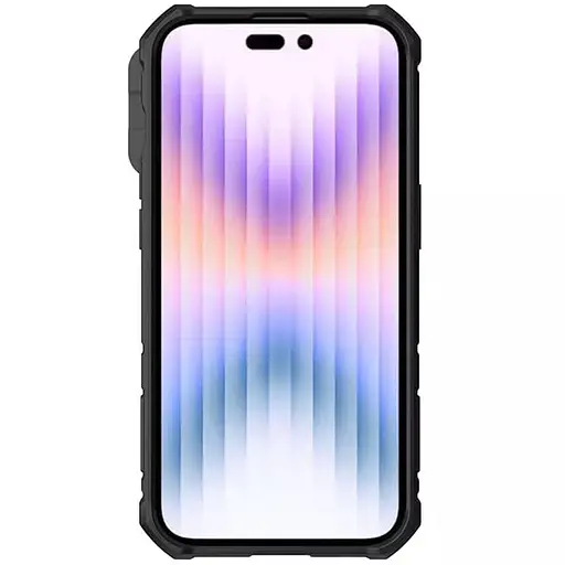 Чехол TPU+PC Nillkin CamShield Armor Pro no logo шторка на камеру для Apple iPhone 14 Pro 6.1 Зеленый - фото 5