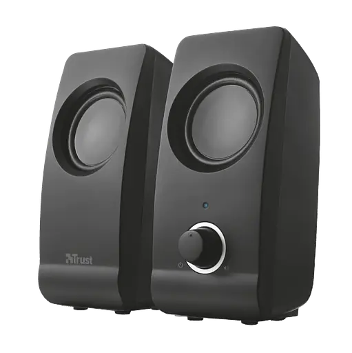 Колонки 2.0 Trust Remo, Black, 8W, работает от USB, регулятор громкости на передней панели (17595) - фото 2