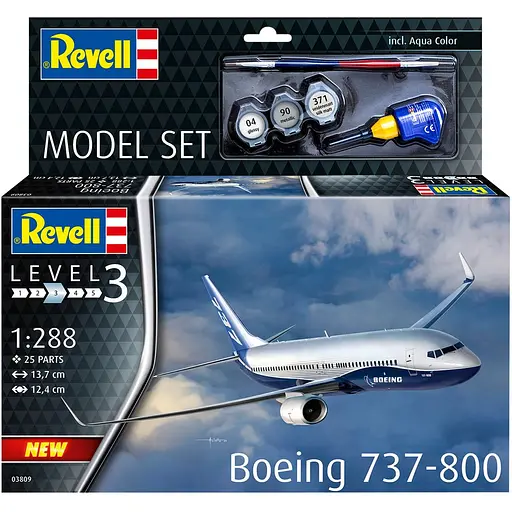 Збірна модель-копія Revell набір Літак Boeing 737-800 1:288 (RVL-63809) - фото 2