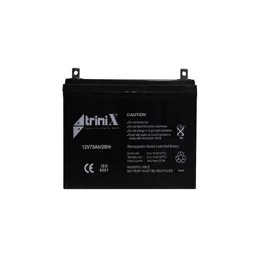 Аккумуляторная батарея 12В 75Ач Trinix 12V75Ah/20Hr AGM свинцово-кислотная (44-00048) - фото 2