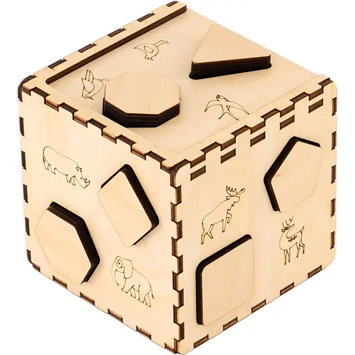 Кубик-сортер GoodPlay Дерев’яний (CUB-4-003)