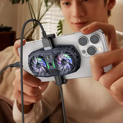 Охолоджуючий кулер для мобільного телефону Hoco GM36 Mustango Black - фото 7