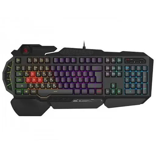 Клавіатура Bloody B310N Black, USB, ігрова, неонове підсвічування, ефекти "дихання"