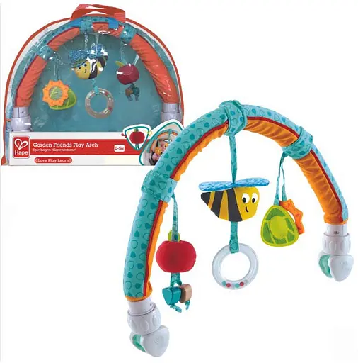 Розвиваюча дуга на автокрісло та коляску Hape E0023 Друзі в саду - фото 4