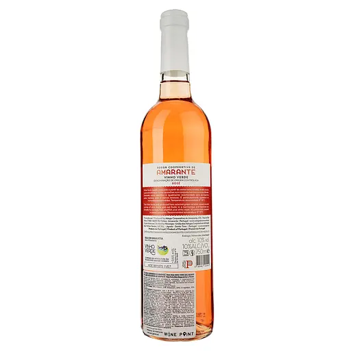 Вино Amarante Vinho Verde Doc Rosado, рожеве, напівсухе, 10%, 0,75 л - фото 2