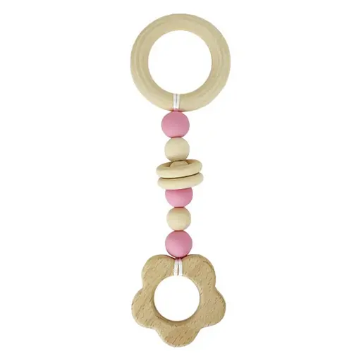 Гризунок дерев'яний MGZ-0410(Pink) Квітка