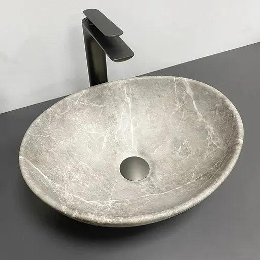 Умивальник VBI Parma beige stone matt накладний VBI-011020 - фото 1