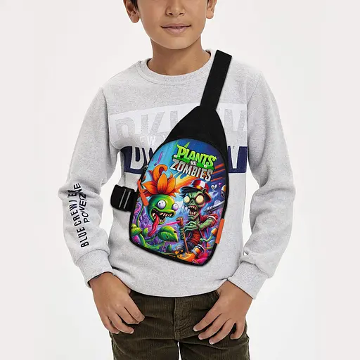 Сумка через плечо детская Растения против зомби 29х17 см сумка слинг для мальчика (02147)