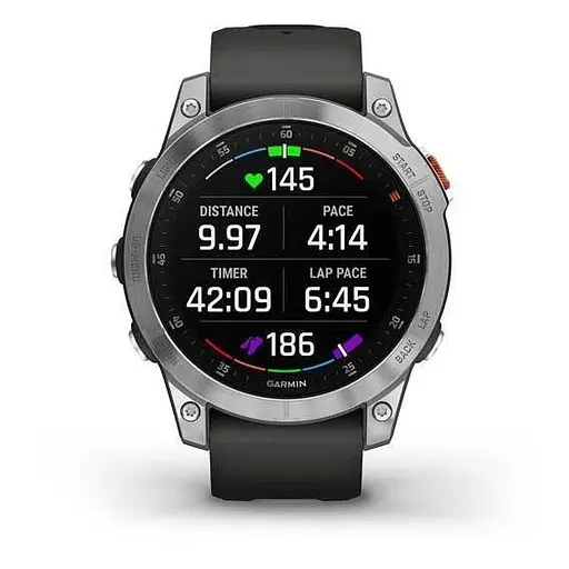 Смарт-часы Garmin Epix Gen 2 Standard Edition 47 мм Slate Steel with Graphite Band 010-02582-00/01 (70947) - фото 6