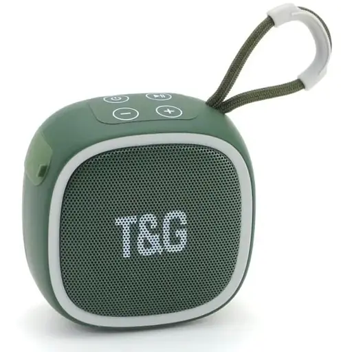 Портативна Bluetooth-колонка T&G TG659 бездротова переносна колонка з вологозахистом Зелений - фото 1