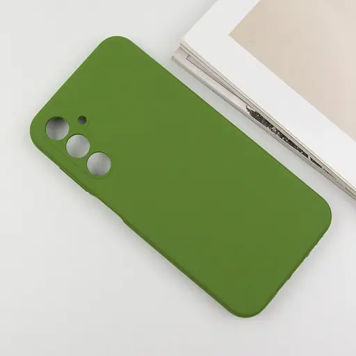 Чехол Lakshmi Silicone Cover Full Camera AA для Samsung Galaxy A14 4G/5G Зеленый/Dark green - фото 3