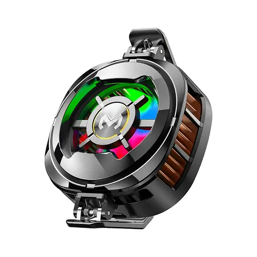 Кулер з екраном активне охолодження для телефону / планшета Memo CX06 з магнітним і механічним кріпленням Black (18512)