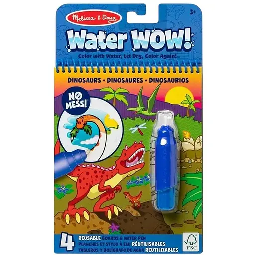 Водна розмальовка з ручкою Melissa & Doug Water WOW Динозаври (SM93204/6075166)
