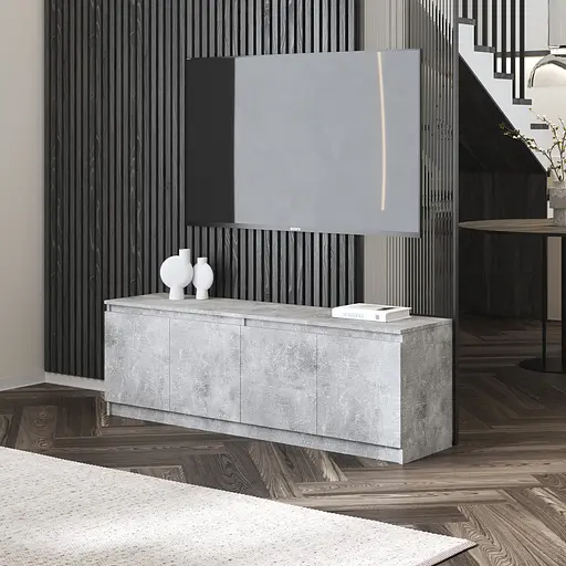 Тумба під телевізор Vays у вітальню, сучасна з полицями, без ручок R-31 - фото 3