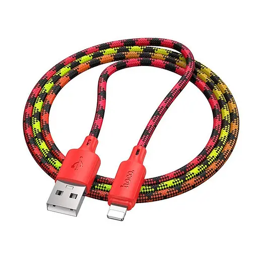 Кабель Hoco Lightning Meridian charging data cable X116 1 м 2.4A - фото 3
