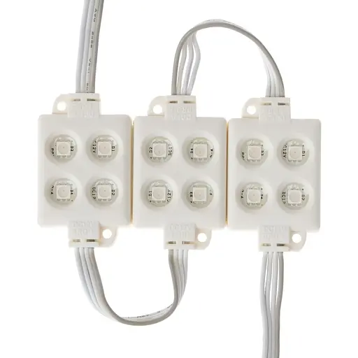 Кольоровий LED модуль на магніті Brille 220V 0.96W SMD 5050 RGB IP65 (BY-015/4) L4-013 - фото 2