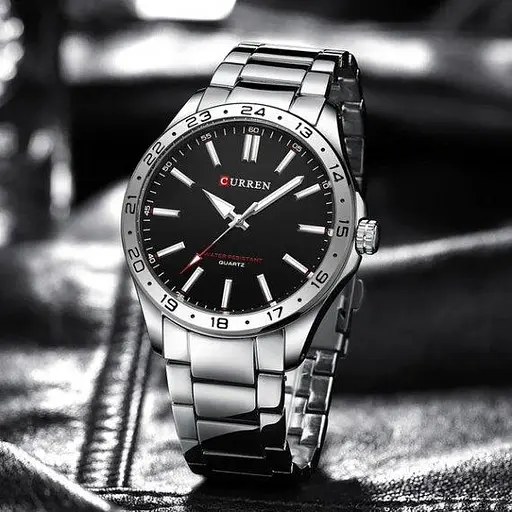 Чоловічий наручний класичний годинник Curren Hector (Сріблястий) - фото 5