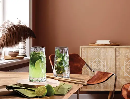 Набір високих склянок Pasabahce Leafy 450 мл, 4 шт. (420955-4) - фото 4