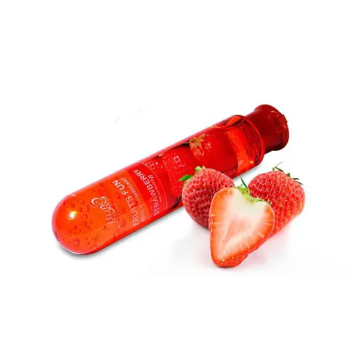 Гель лубрикант зволожуючий їстівний Fruits Fun полуниця 80 мл - фото 1