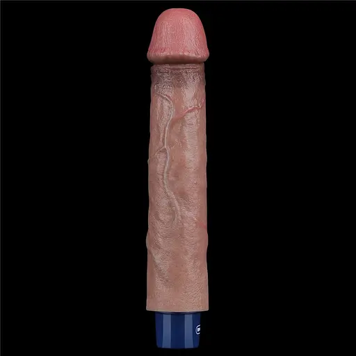 Вібратор Lovetoy Real Softee 9" Platinum Silicone 22.8 см коричневий - фото 3