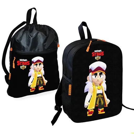 Шкільний рюкзак дитячий Бравл Старс + Сумка для взуття спортивної форми рюкзак-мішок для хлопчика (01681)