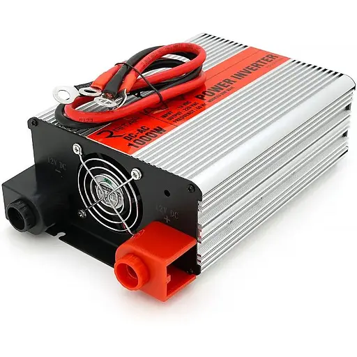 Инвертор напряжения Ritar RSX-1000, 12V/220V, 1000W с аппроксимированной синусоидой, 2xShuko, 1xUSB, клеммные провода, BOX, Q8 - фото 2