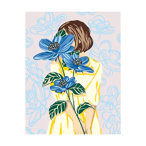 Картина за номерами Rosa Start Дівчина-таємниця - фото 3