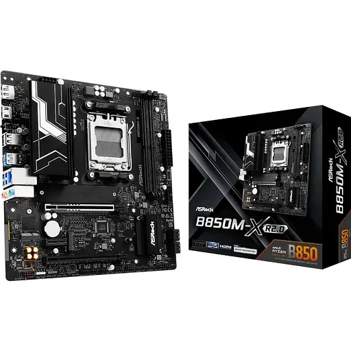 Материнская плата ASRock B850M-X R2.0 (AM5/B850, 2xDDR5, PCIex16, HDMI/DP, 4xSATA, 2xM.2, 2.5GLan, mATX) - фото 5