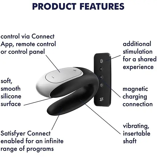 Смарт-вибратор для пар Satisfyer Double Fun - фото 3