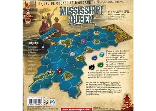 Настольная игра Super Meeple Королева Миссисипи (Mississippi Queen) (англ.) (SMPMQ01NA) - фото 2