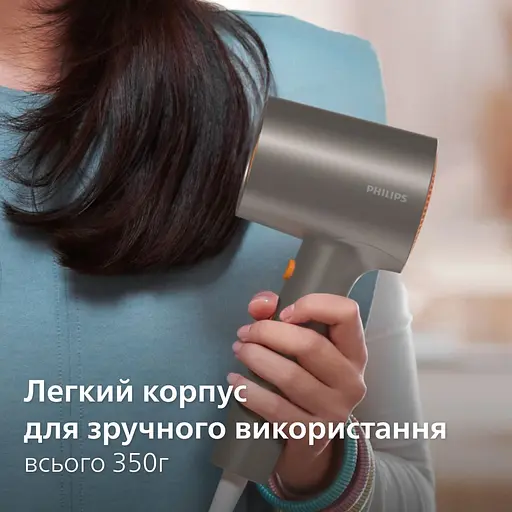 Фен Philips 3000 Series 1600 Вт 2 режими іонізація сірий (BHD321/00) - фото 6