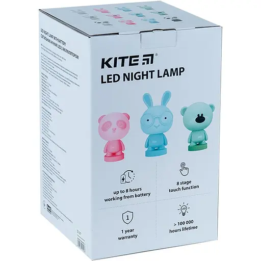 Світильник-нічник Kite LED з акумулятором Bunny рожевий (K24-490-1-2) - фото 6