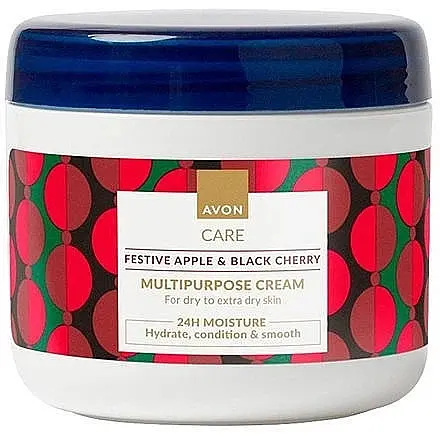 Мультифункціональний крем Avon для обличчя рук та тіла з екстрактами яблука і чорної вишні 400 мл - фото 1