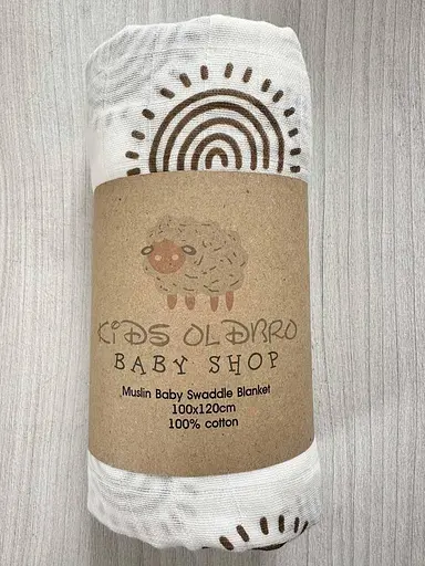 Муслинова дуже якісна пелюшка OldBro Kids Rain Sun 100x120 см - фото 2
