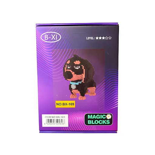 Дитячий конструктор Magic Blocks Таємне життя свійських тварин Такса Бадді на 1900 деталей (169-BX) - фото 3