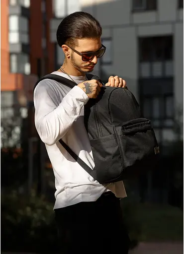 Чоловічий рюкзак Sambag ZARD LST чорний 46 х 28 х 13 см (25018065m) - фото 5