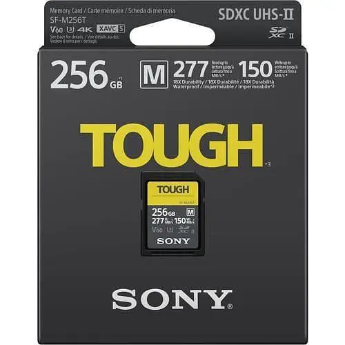Карта памяти Sony 256GB SDXC C10 UHS-II U3 V60 R277/W150MB/s Tough (SFM256T.SYM) - фото 2