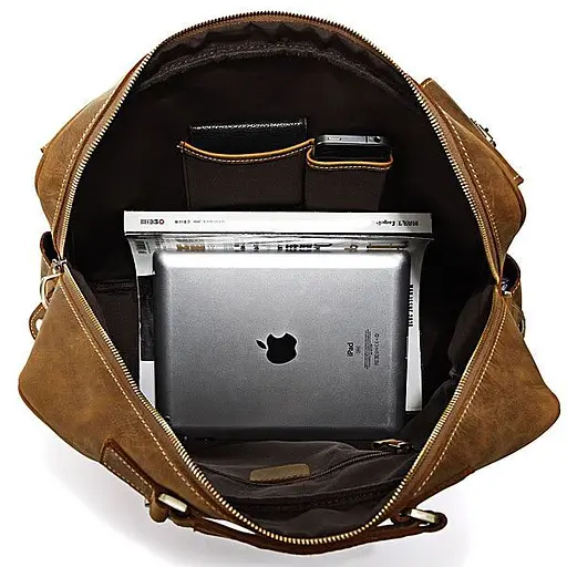 Сумка кожаная мужская Vintage 42х30,5х13 см sum0012464 - фото 8