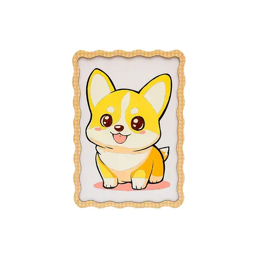 Картина по номерам "Корги" PuzzleOK Puz-22941 формат А4 кисточка, краски, крепеж для стены - фото 3