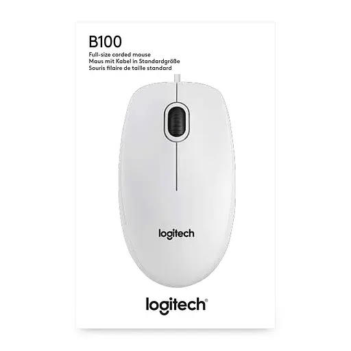 Мышь Logitech B100 USB White (910-003360) - фото 4