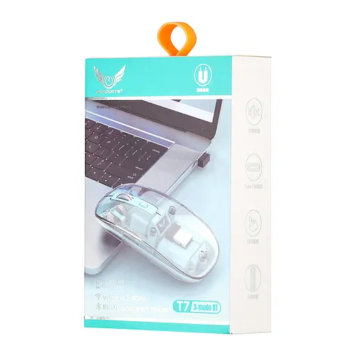 Комп'ютерна миша Zerodate T7 Білий - фото 2