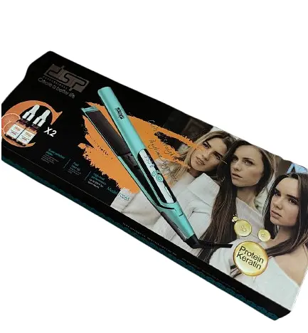 Випрямляч для волосся DSP 10265 з керамічним покриття з LED дисплеєм Блакитний - фото 7