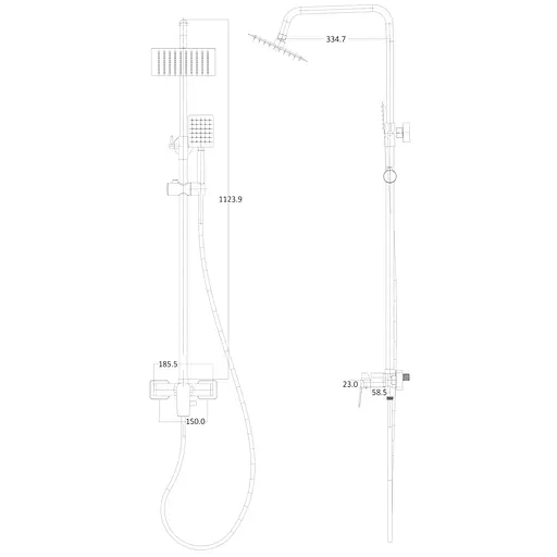 Душова система Globus Lux Bonn GLB-0005N, Хром - фото 6